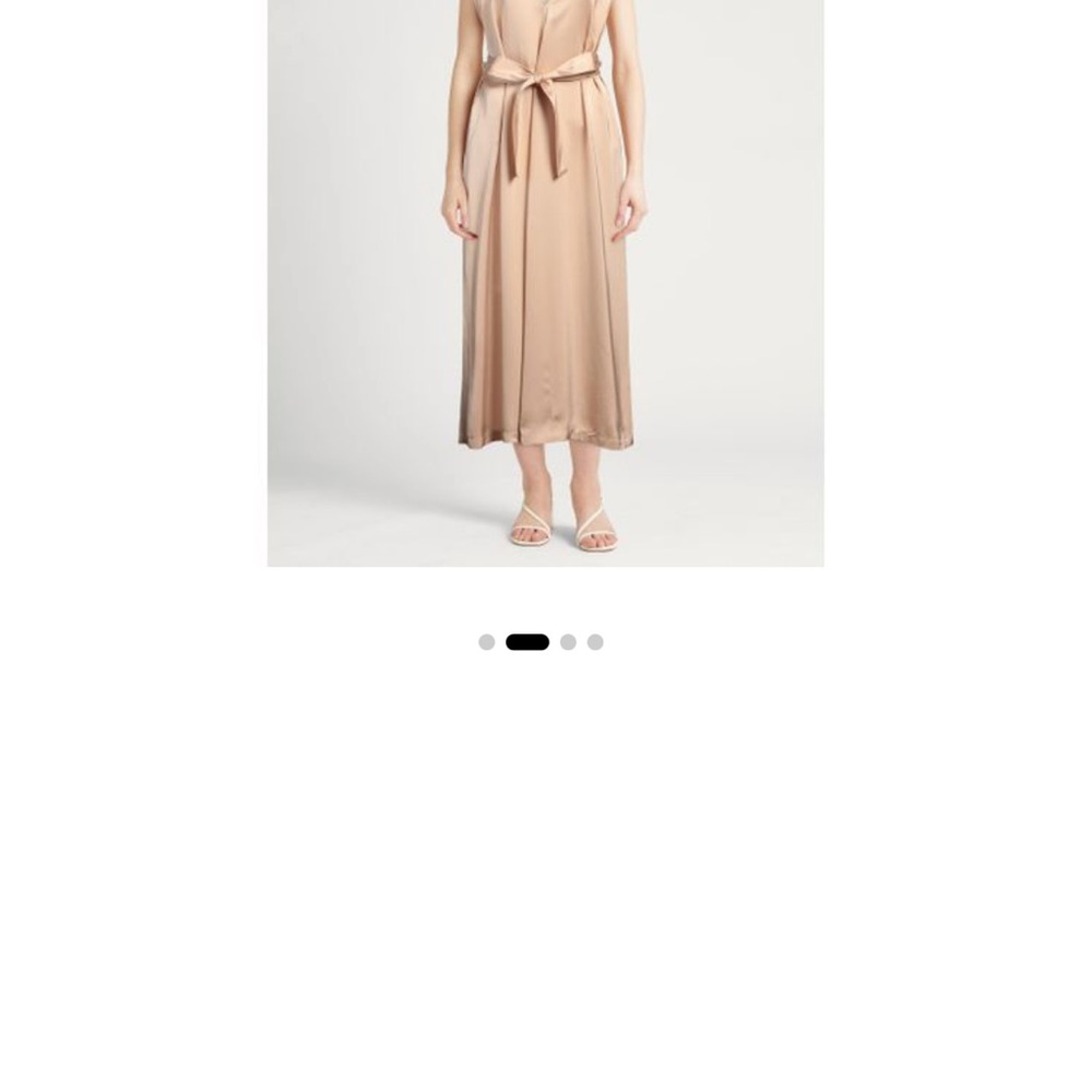 Elegant Tan Midi Dress